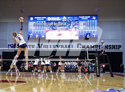 Thumbnail 2 in McKinney North vs. Flour Bluff (UIL 5A Volleyball Division I Final) photogallery.
