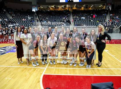 Thumbnail 3 in McKinney North vs. Flour Bluff (UIL 5A Volleyball Division I Final) photogallery.