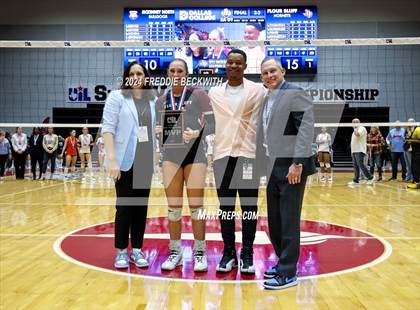 Thumbnail 3 in McKinney North vs. Flour Bluff (UIL 5A Volleyball Division I Final) photogallery.