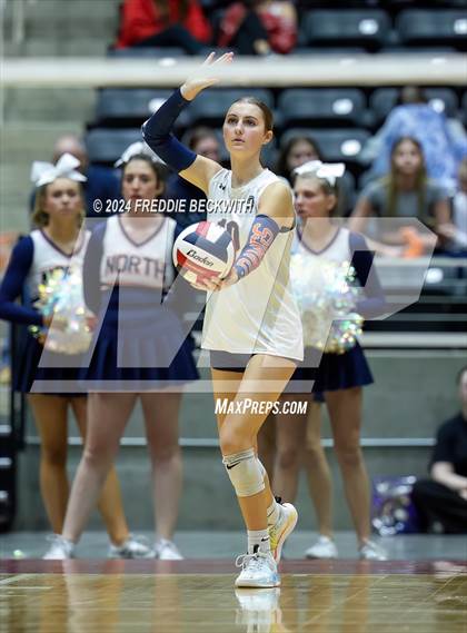 Thumbnail 2 in McKinney North vs. Flour Bluff (UIL 5A Volleyball Division I Final) photogallery.