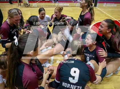 Thumbnail 3 in McKinney North vs. Flour Bluff (UIL 5A Volleyball Division I Final) photogallery.