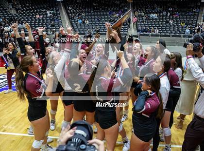 Thumbnail 2 in McKinney North vs. Flour Bluff (UIL 5A Volleyball Division I Final) photogallery.