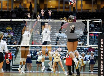 Thumbnail 3 in McKinney North vs. Flour Bluff (UIL 5A Volleyball Division I Final) photogallery.