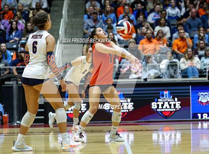 Thumbnail 2 in McKinney North vs. Flour Bluff (UIL 5A Volleyball Division I Final) photogallery.