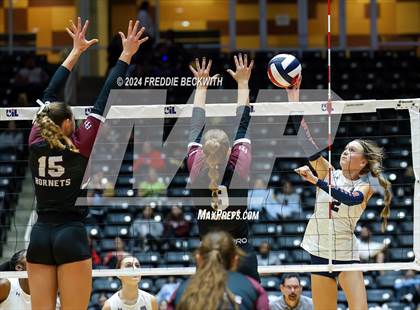Thumbnail 1 in McKinney North vs. Flour Bluff (UIL 5A Volleyball Division I Final) photogallery.