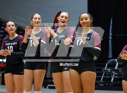 Thumbnail 2 in McKinney North vs. Flour Bluff (UIL 5A Volleyball Division I Final) photogallery.