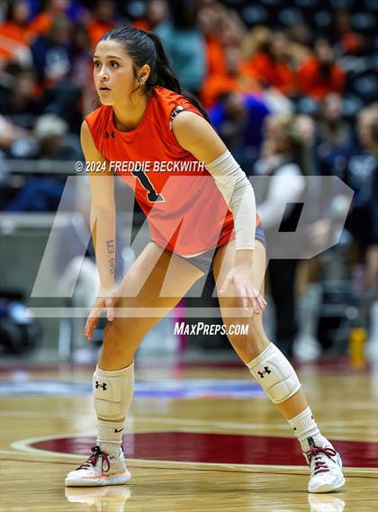 Thumbnail 3 in McKinney North vs. Flour Bluff (UIL 5A Volleyball Division I Final) photogallery.