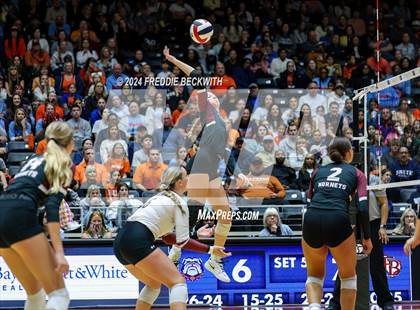 Thumbnail 3 in McKinney North vs. Flour Bluff (UIL 5A Volleyball Division I Final) photogallery.