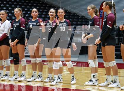 Thumbnail 2 in McKinney North vs. Flour Bluff (UIL 5A Volleyball Division I Final) photogallery.