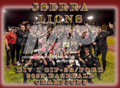Thumbnail 1 in Notre Dame (SO) @ JSerra Catholic (CIF SS DIV 1 Championship Awards) photogallery.