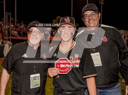 Thumbnail 1 in Notre Dame (SO) @ JSerra Catholic (CIF SS DIV 1 Championship Awards) photogallery.