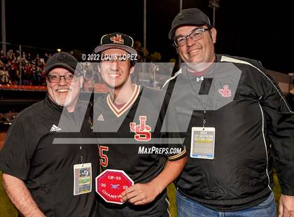 Thumbnail 2 in Notre Dame (SO) @ JSerra Catholic (CIF SS DIV 1 Championship Awards) photogallery.