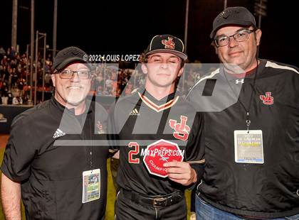 Thumbnail 1 in Notre Dame (SO) @ JSerra Catholic (CIF SS DIV 1 Championship Awards) photogallery.
