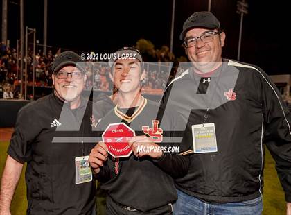 Thumbnail 2 in Notre Dame (SO) @ JSerra Catholic (CIF SS DIV 1 Championship Awards) photogallery.