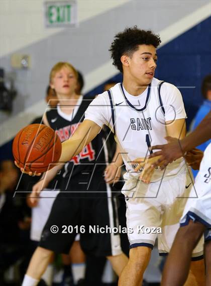 Thumbnail 2 in Oakwood vs. St. Genevieve (War on the Floor Extravaganza) photogallery.