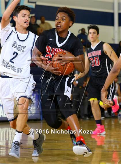 Thumbnail 1 in Oakwood vs. St. Genevieve (War on the Floor Extravaganza) photogallery.