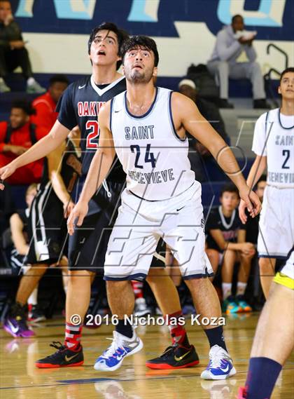 Thumbnail 2 in Oakwood vs. St. Genevieve (War on the Floor Extravaganza) photogallery.