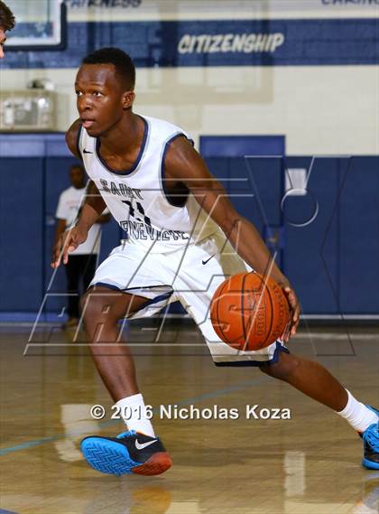 Thumbnail 1 in Oakwood vs. St. Genevieve (War on the Floor Extravaganza) photogallery.