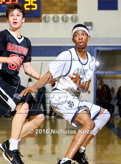 Thumbnail 1 in Oakwood vs. St. Genevieve (War on the Floor Extravaganza) photogallery.