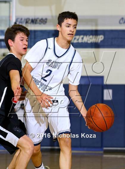 Thumbnail 1 in Oakwood vs. St. Genevieve (War on the Floor Extravaganza) photogallery.