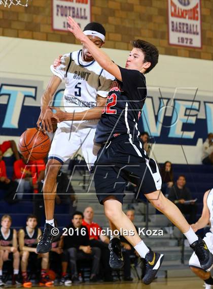 Thumbnail 1 in Oakwood vs. St. Genevieve (War on the Floor Extravaganza) photogallery.