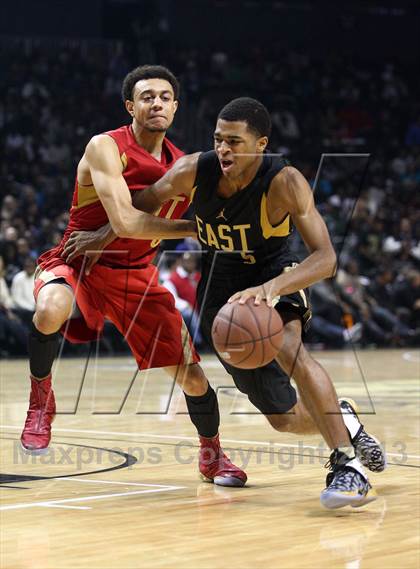 Thumbnail 2 in 2013 Jordan Brand Classic at Barclays Center photogallery.