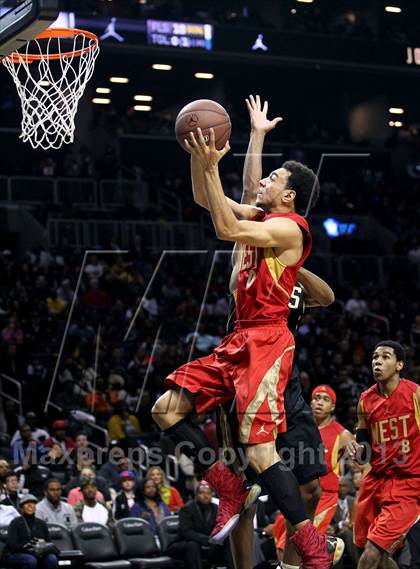 Thumbnail 2 in 2013 Jordan Brand Classic at Barclays Center photogallery.