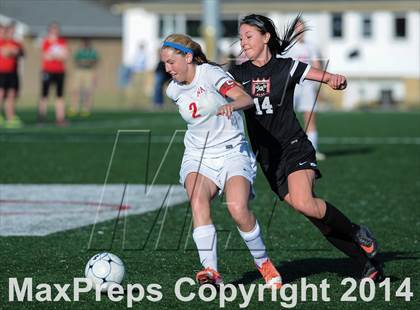 Thumbnail 1 in Incarnate Word Academy vs. Granite City (St. Louis Soccer Classic) photogallery.