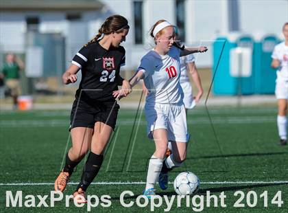 Thumbnail 1 in Incarnate Word Academy vs. Granite City (St. Louis Soccer Classic) photogallery.