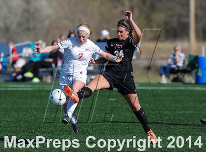 Thumbnail 1 in Incarnate Word Academy vs. Granite City (St. Louis Soccer Classic) photogallery.