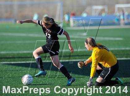 Thumbnail 3 in Incarnate Word Academy vs. Granite City (St. Louis Soccer Classic) photogallery.