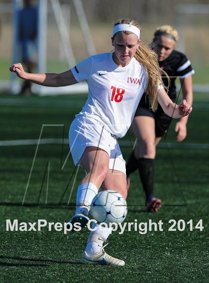 Thumbnail 2 in Incarnate Word Academy vs. Granite City (St. Louis Soccer Classic) photogallery.