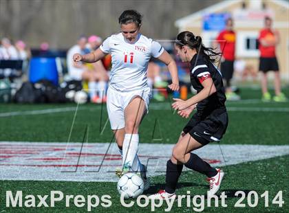 Thumbnail 3 in Incarnate Word Academy vs. Granite City (St. Louis Soccer Classic) photogallery.