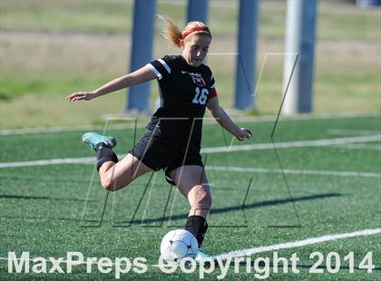 Thumbnail 2 in Incarnate Word Academy vs. Granite City (St. Louis Soccer Classic) photogallery.