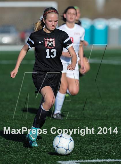 Thumbnail 3 in Incarnate Word Academy vs. Granite City (St. Louis Soccer Classic) photogallery.