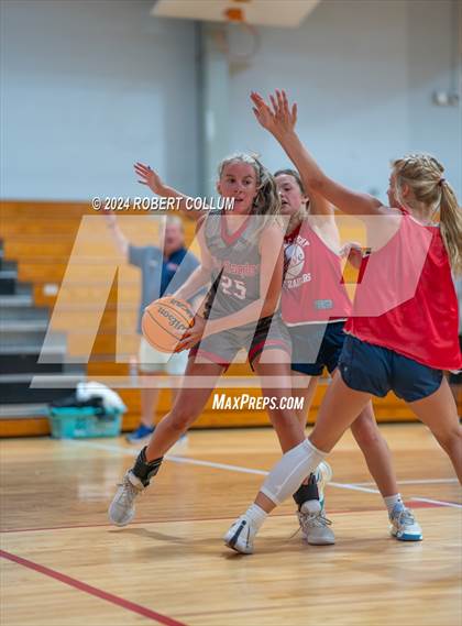 Thumbnail 2 in West Union vs Delta Academy (Scrimmage) photogallery.