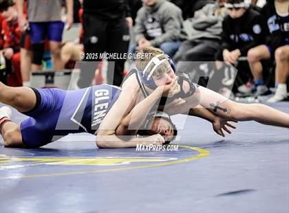 Thumbnail 1 in NYSPHSAA Wrestling Dual Finals Round 1 (John Glenn vs Peru) photogallery.