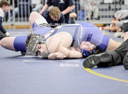 Thumbnail 3 in NYSPHSAA Wrestling Dual Finals Round 1 (John Glenn vs Peru) photogallery.