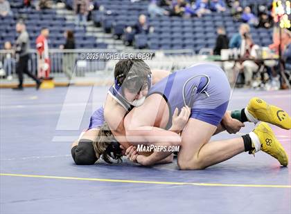 Thumbnail 3 in NYSPHSAA Wrestling Dual Finals Round 1 (John Glenn vs Peru) photogallery.