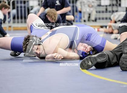 Thumbnail 1 in NYSPHSAA Wrestling Dual Finals Round 1 (John Glenn vs Peru) photogallery.