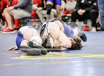 Thumbnail 3 in NYSPHSAA Wrestling Dual Finals Round 1 (John Glenn vs Peru) photogallery.