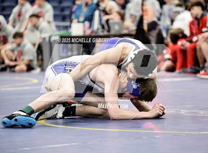 Thumbnail 2 in NYSPHSAA Wrestling Dual Finals Round 1 (John Glenn vs Peru) photogallery.