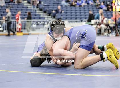 Thumbnail 1 in NYSPHSAA Wrestling Dual Finals Round 1 (John Glenn vs Peru) photogallery.