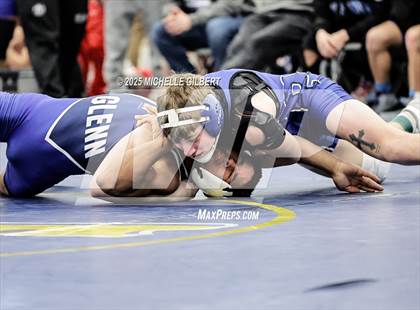 Thumbnail 2 in NYSPHSAA Wrestling Dual Finals Round 1 (John Glenn vs Peru) photogallery.