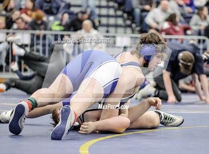 Thumbnail 1 in NYSPHSAA Wrestling Dual Finals Round 1 (John Glenn vs Peru) photogallery.