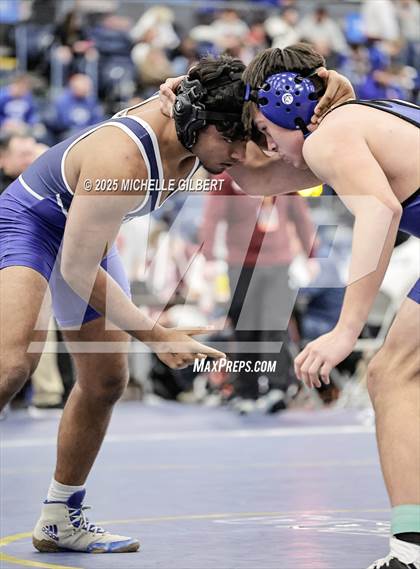 Thumbnail 2 in NYSPHSAA Wrestling Dual Finals Round 1 (John Glenn vs Peru) photogallery.