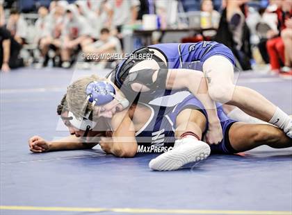 Thumbnail 2 in NYSPHSAA Wrestling Dual Finals Round 1 (John Glenn vs Peru) photogallery.