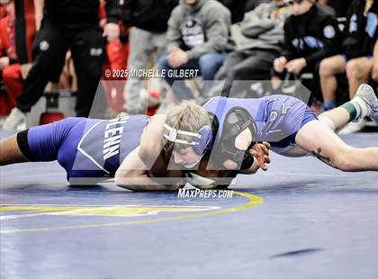 Thumbnail 1 in NYSPHSAA Wrestling Dual Finals Round 1 (John Glenn vs Peru) photogallery.