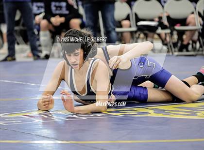 Thumbnail 3 in NYSPHSAA Wrestling Dual Finals Round 1 (John Glenn vs Peru) photogallery.