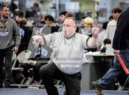 Thumbnail 3 in NYSPHSAA Wrestling Dual Finals Round 1 (John Glenn vs Peru) photogallery.